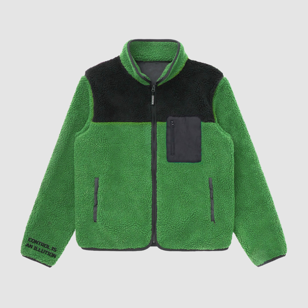 Cyber Verde Sherpa Jacket