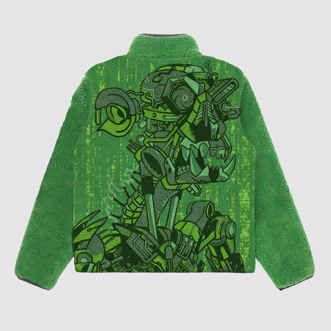 Cyber Verde Sherpa Jacket