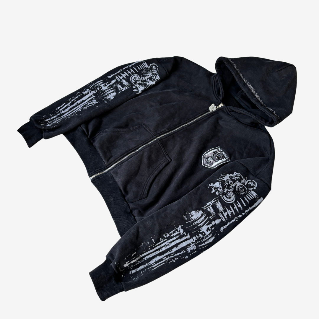 MECHANICAL CORE ZIPPED HOODIE