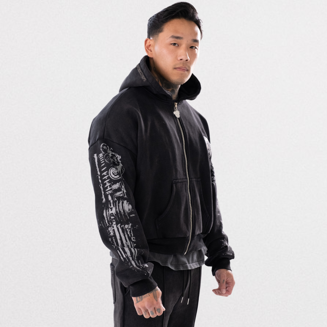 MECHANICAL CORE ZIPPED HOODIE