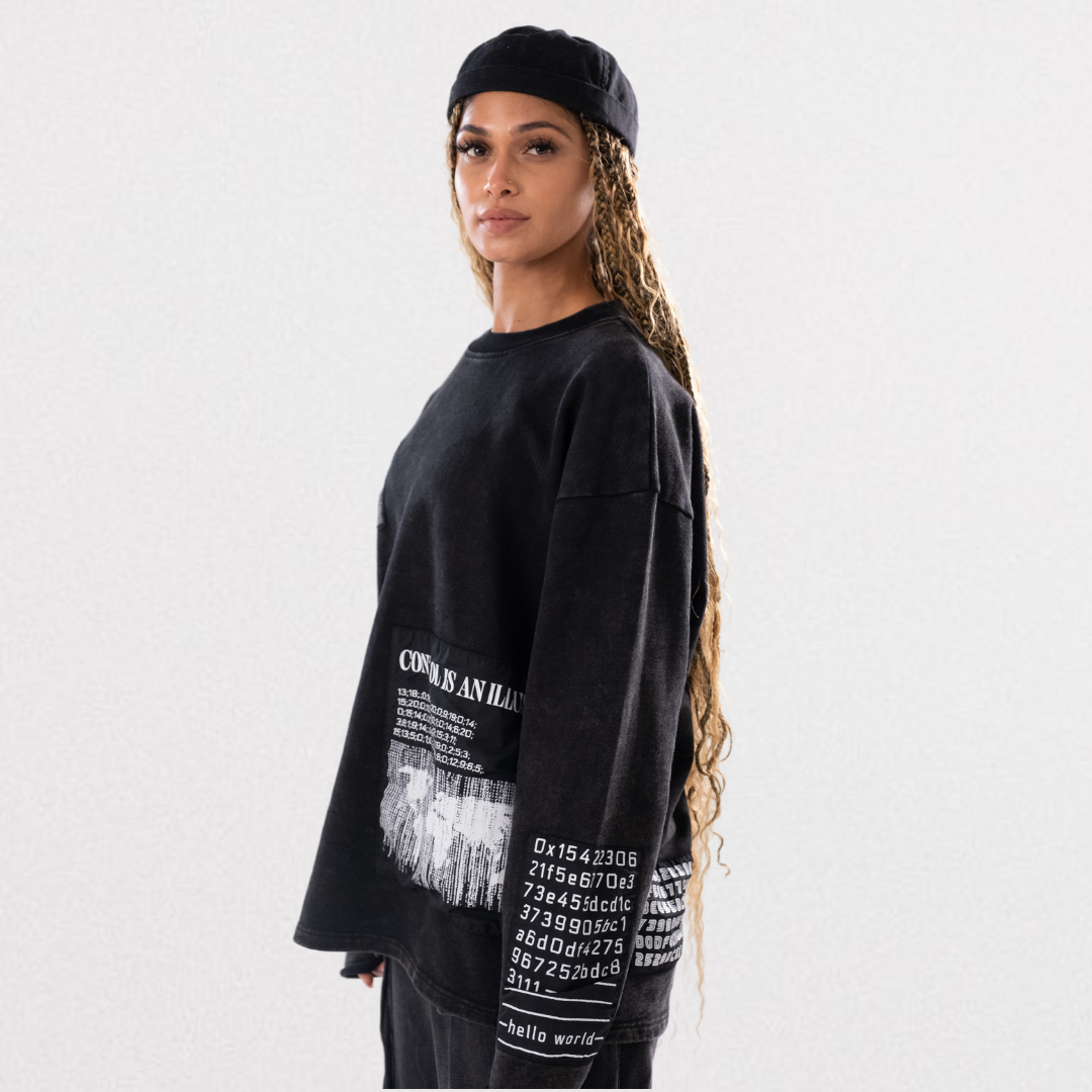 ILLUSION DISTRESS LONG SLEEVE