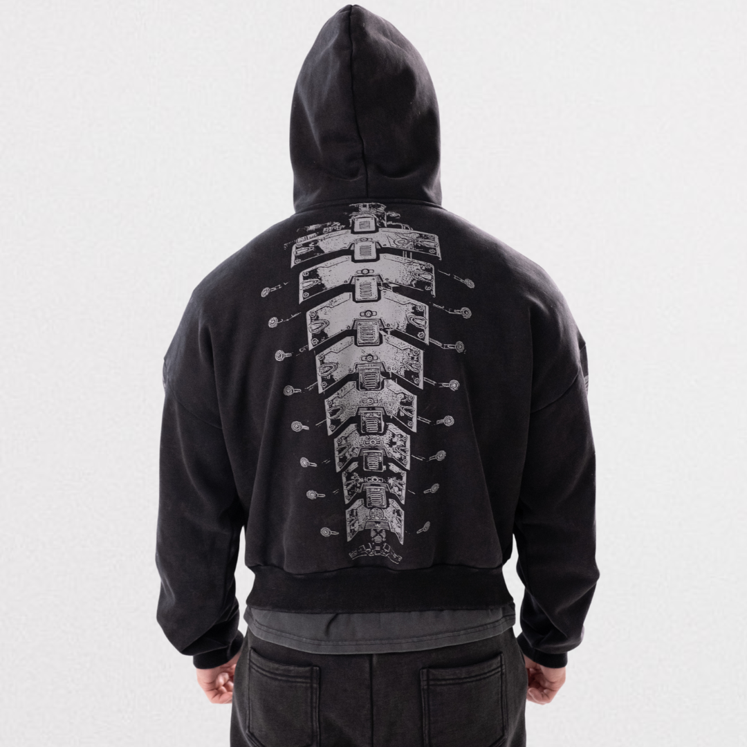 MECHANICAL CORE ZIPPED HOODIE